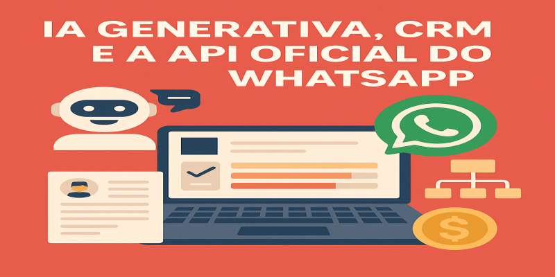 Como Organizar Vendas e Atendimentos Usando IA Generativa, CRM e a API Oficial do WhatsApp