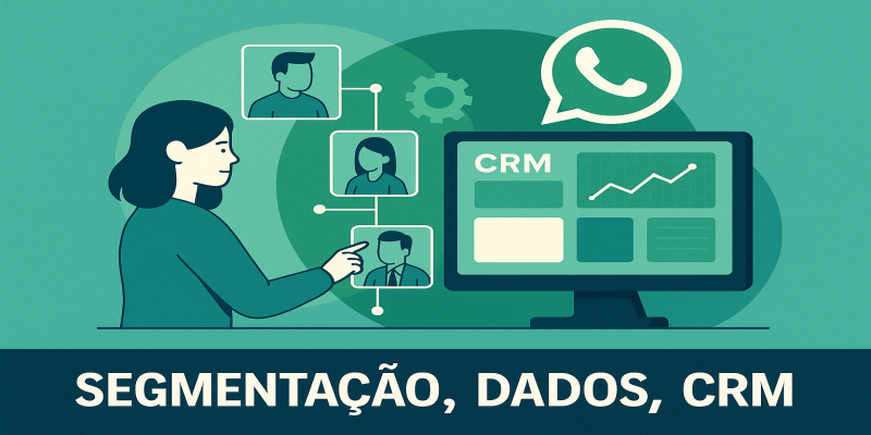 Segmentação, dados e CRM no WhatsApp para qualificar leads e evitar perda de vendas