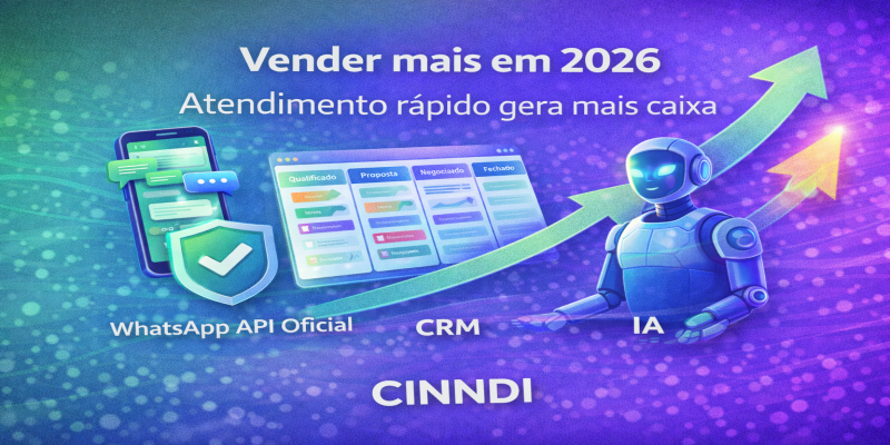 Como vender mais em 2026: atendimento rápido + IA + WhatsApp API Oficial